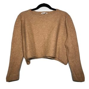 Reformation cropped cashmere sweater